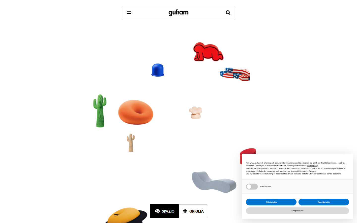 Screenshot of Gufram