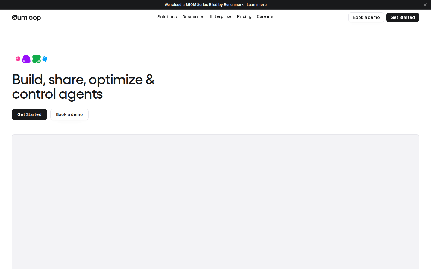 Screenshot of Gumloop: Build AI agents for work