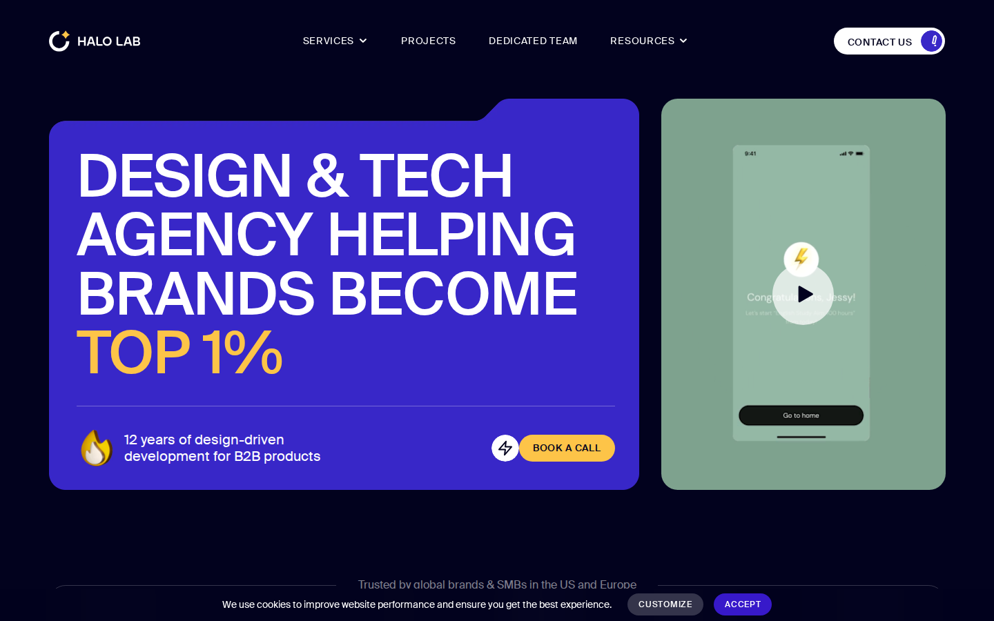 Screenshot of Custom Design and Development Services