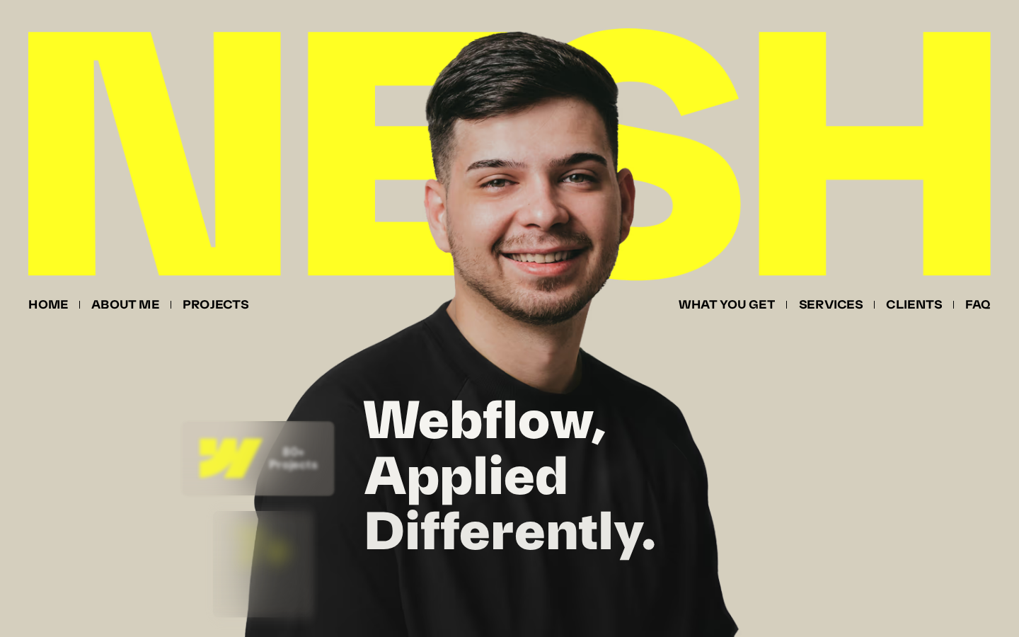 Screenshot of Creative Webflow Developer