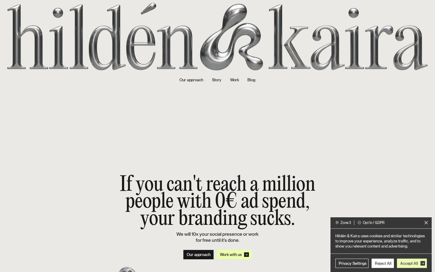 Screenshot of Hildén & Kaira