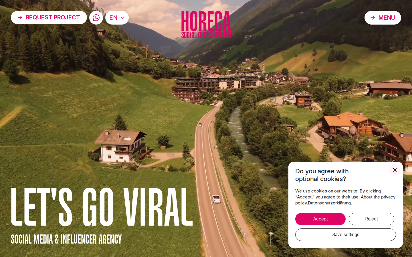 Screenshot of Horeca