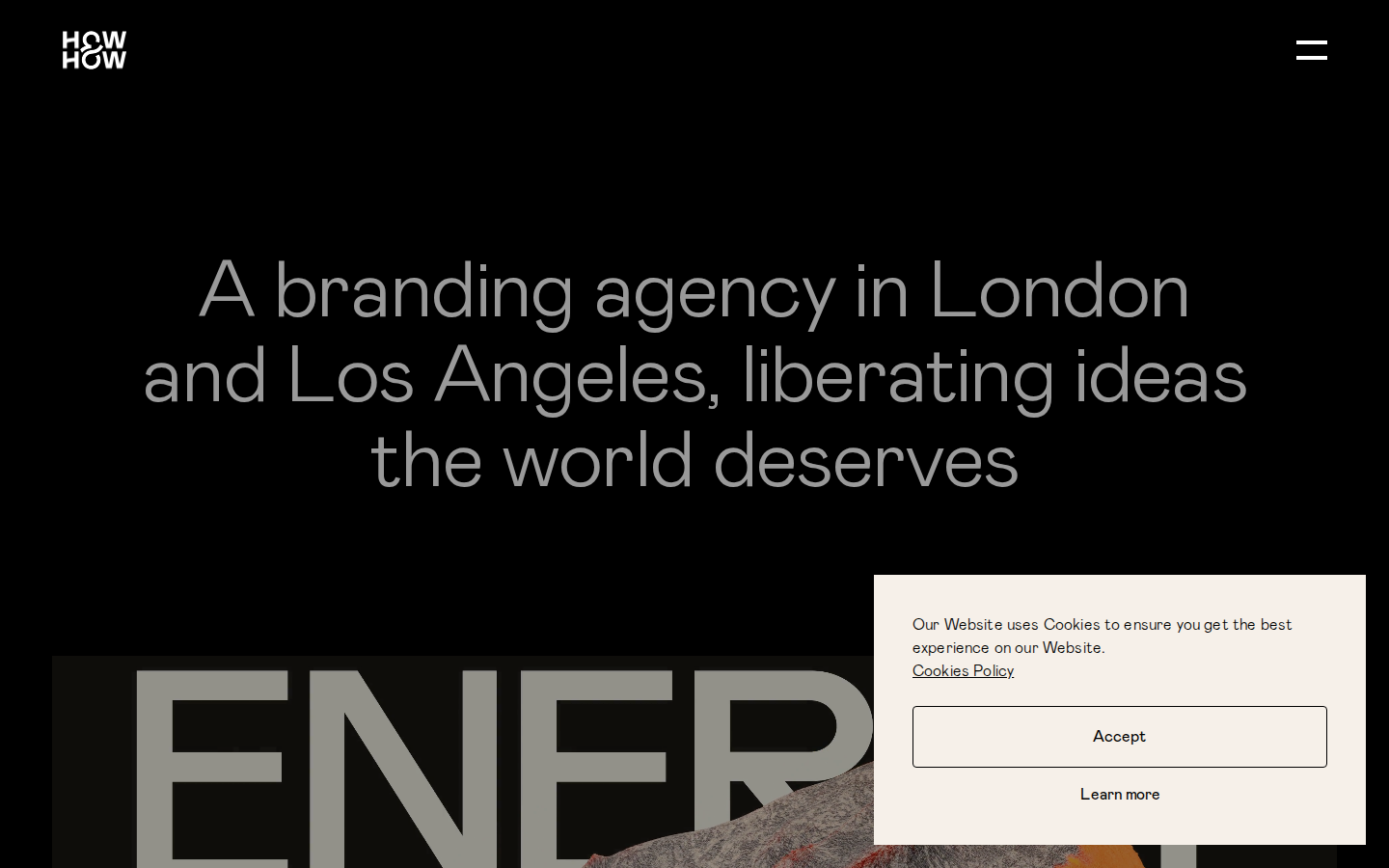 Screenshot of Branding Agency London & Los Angeles