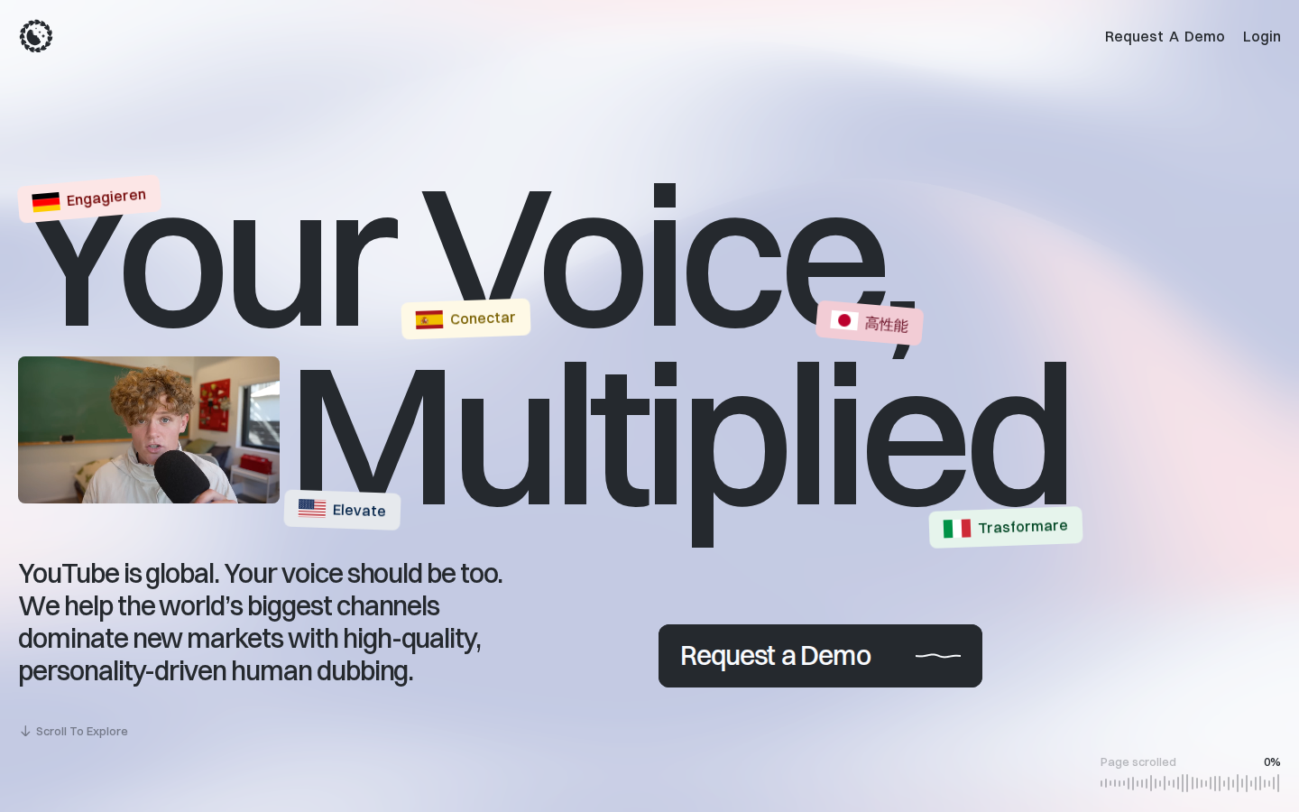 Screenshot of Human Voice Over