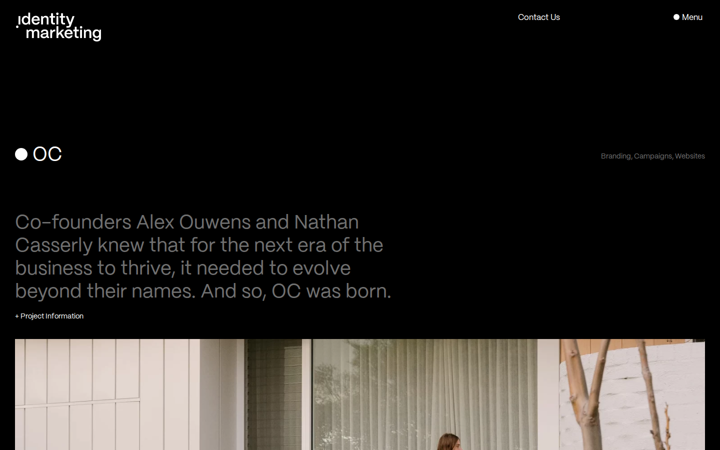 Screenshot of Identity Marketing