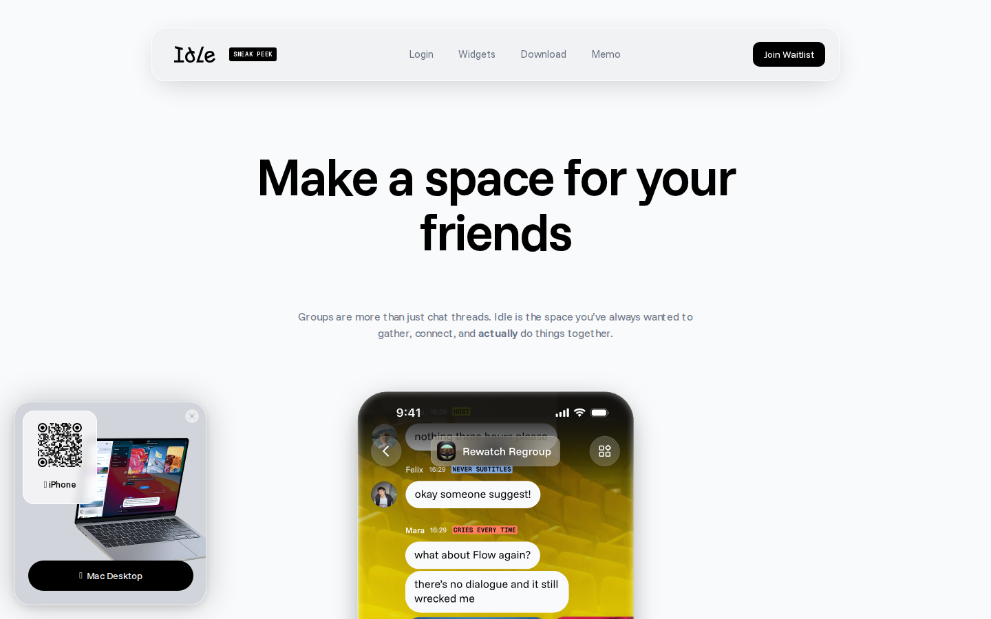 Screenshot of Idle