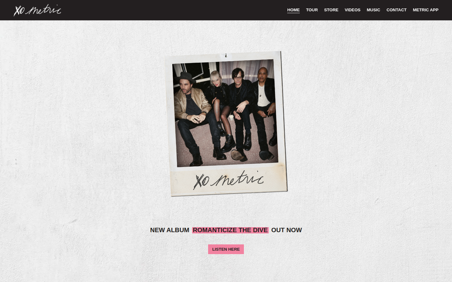 Screenshot of Metric
