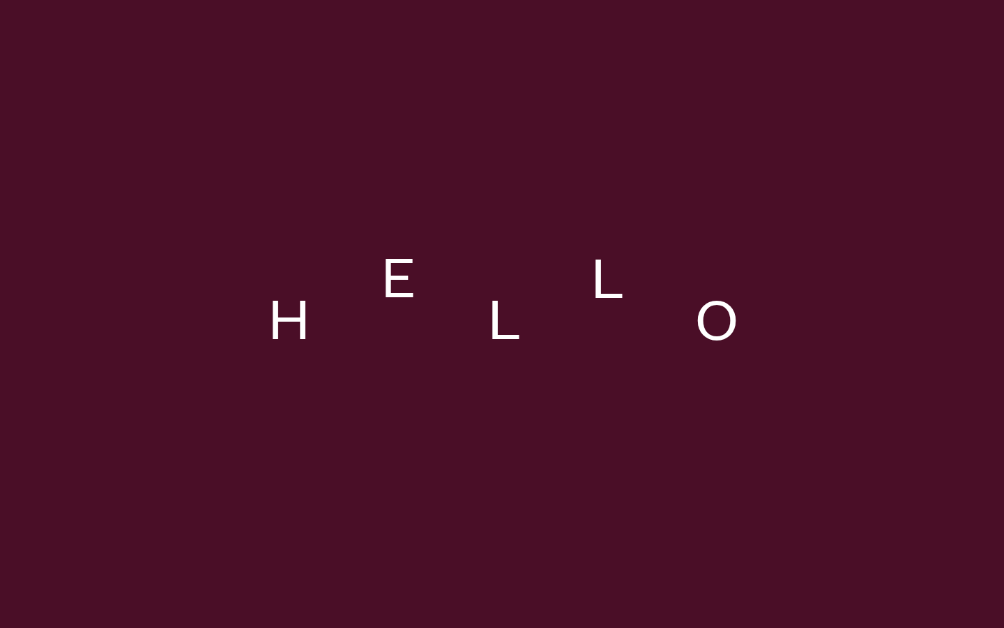 Screenshot of Hello
