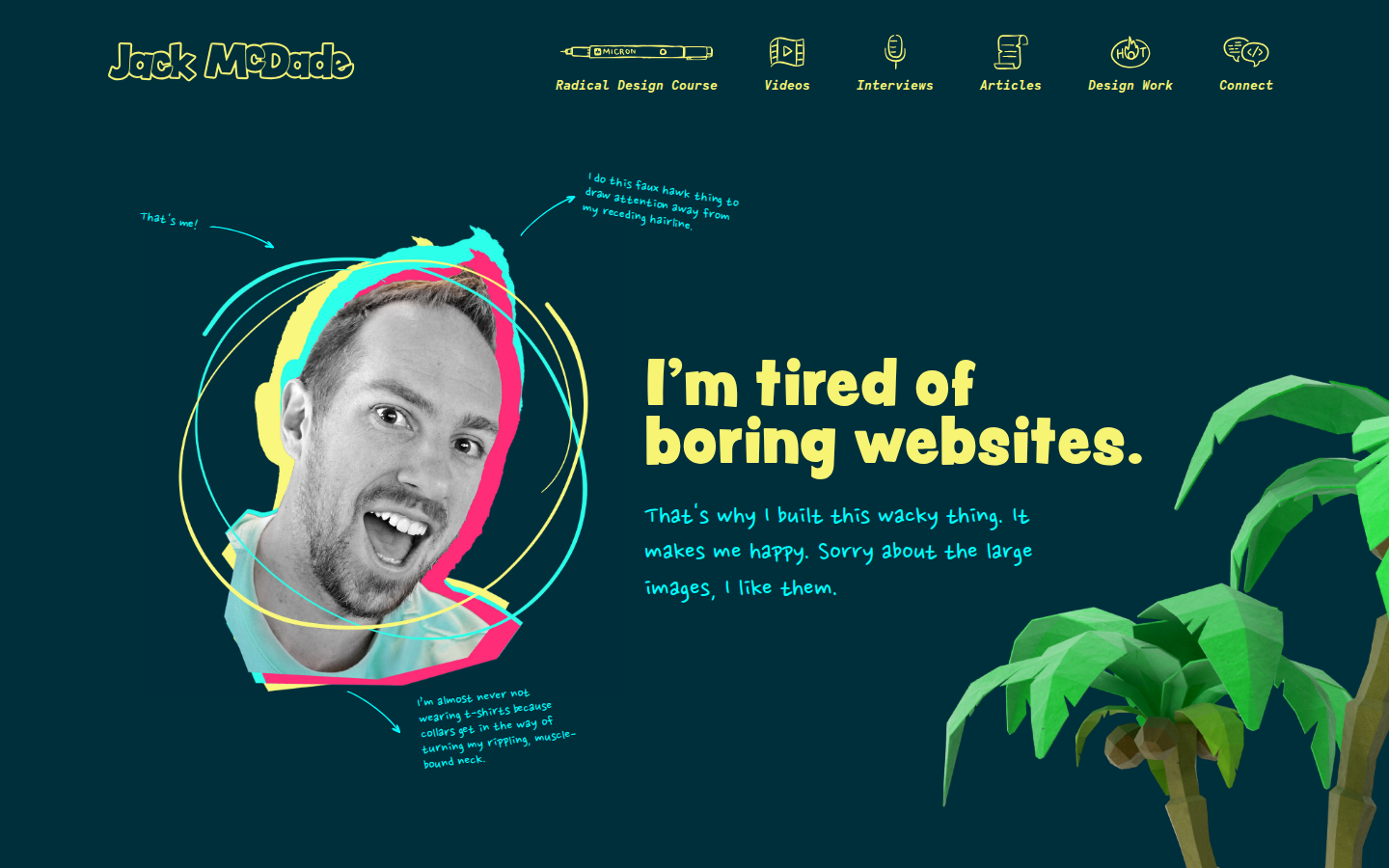 Screenshot of jackmcdade.com