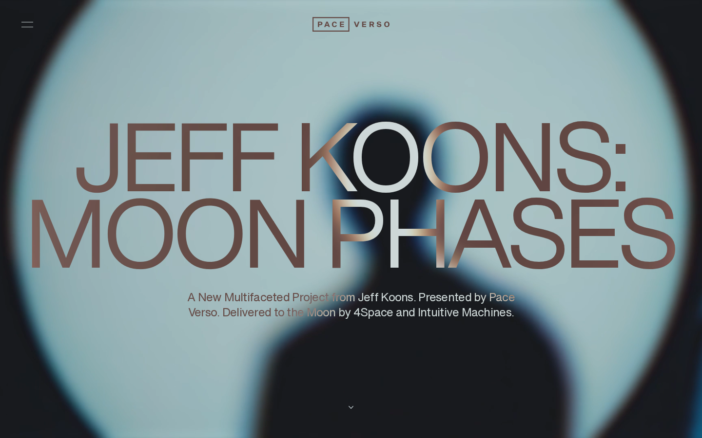 Screenshot of Jeff Koons Moon Phases