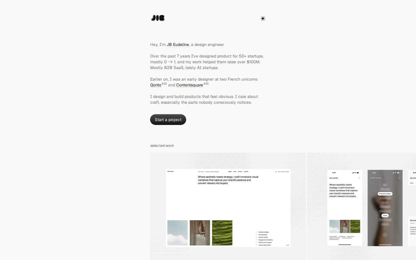 Screenshot of JB Eudeline