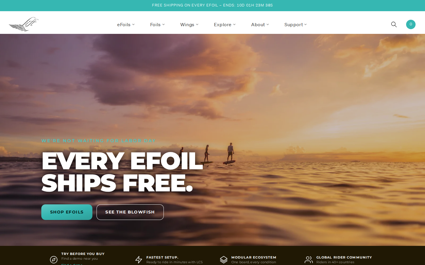 Screenshot of Lift Foils