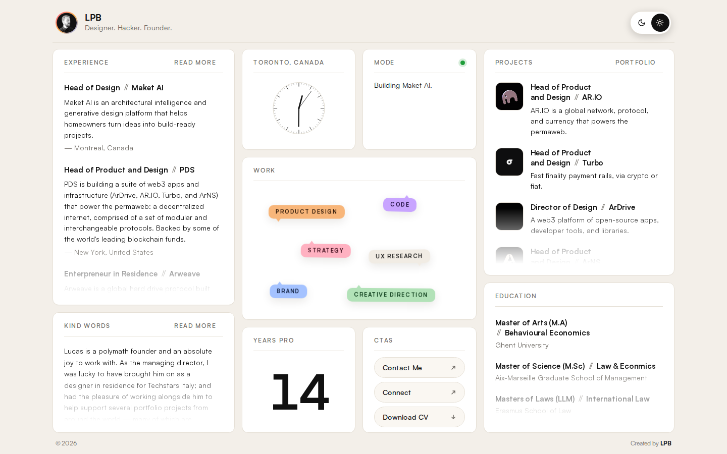 Screenshot of LPB