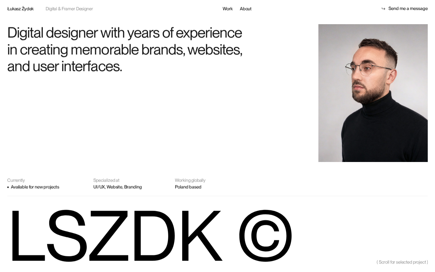 Screenshot of Łukasz Żydek
