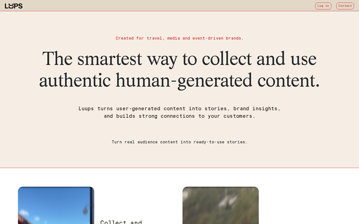 Screenshot of Tell stories through those who were there