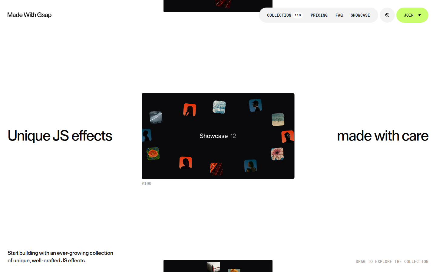 Screenshot of Made With Gsap