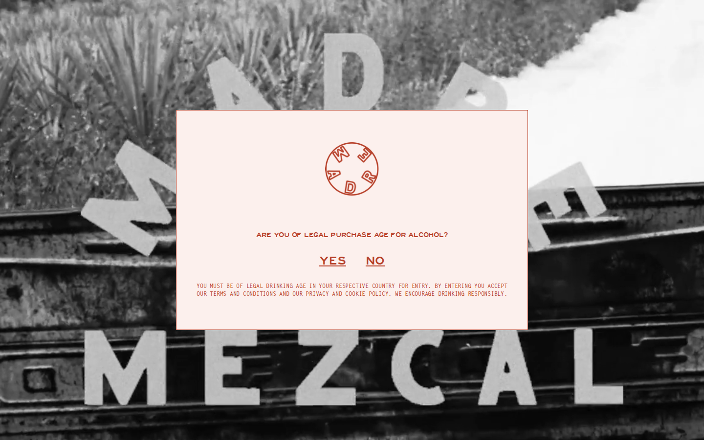 Screenshot of Madre Mezcal