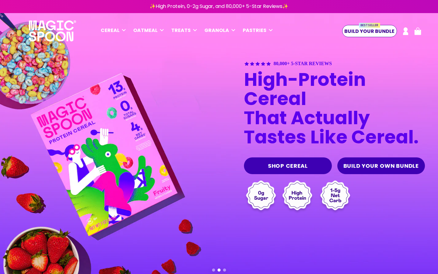 Screenshot of High Protein, Keto