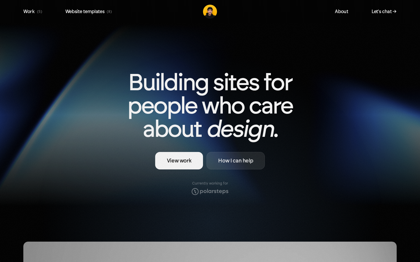 Screenshot of Marc Kuiper → Freelance designer & no