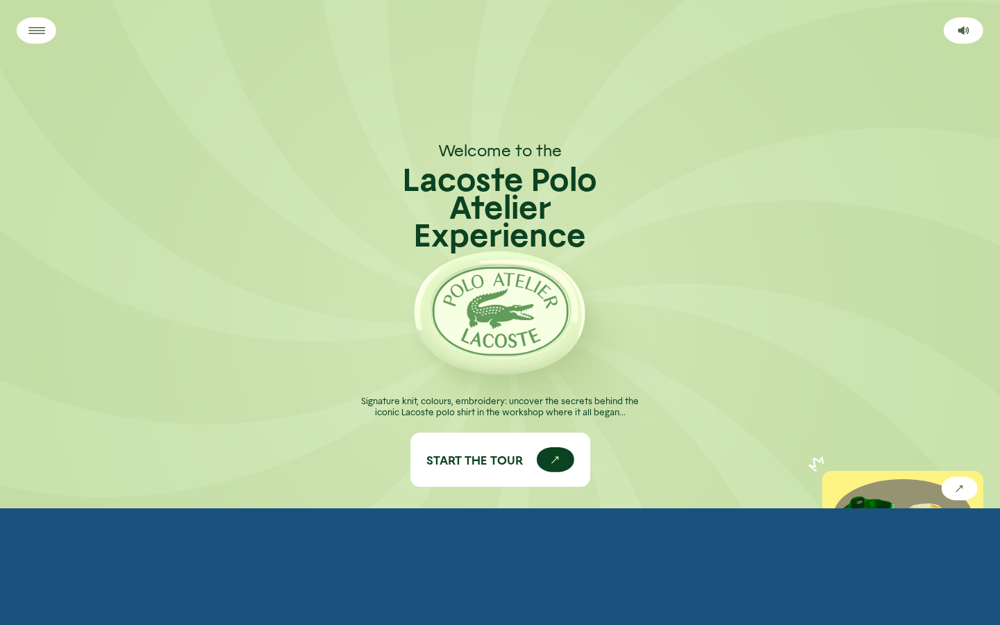 Screenshot of The Lacoste Polo Factory Experience