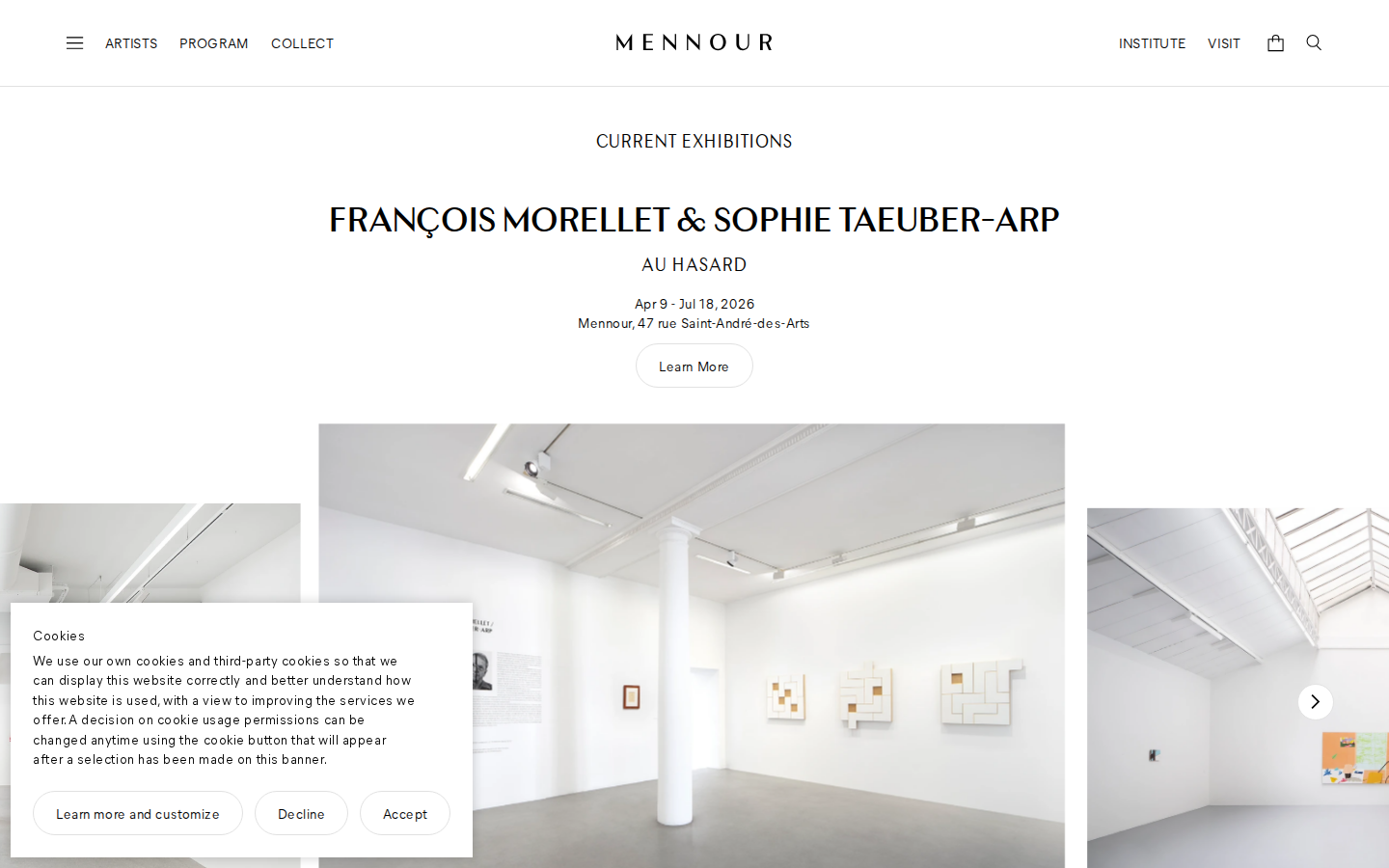 Screenshot of Mennour