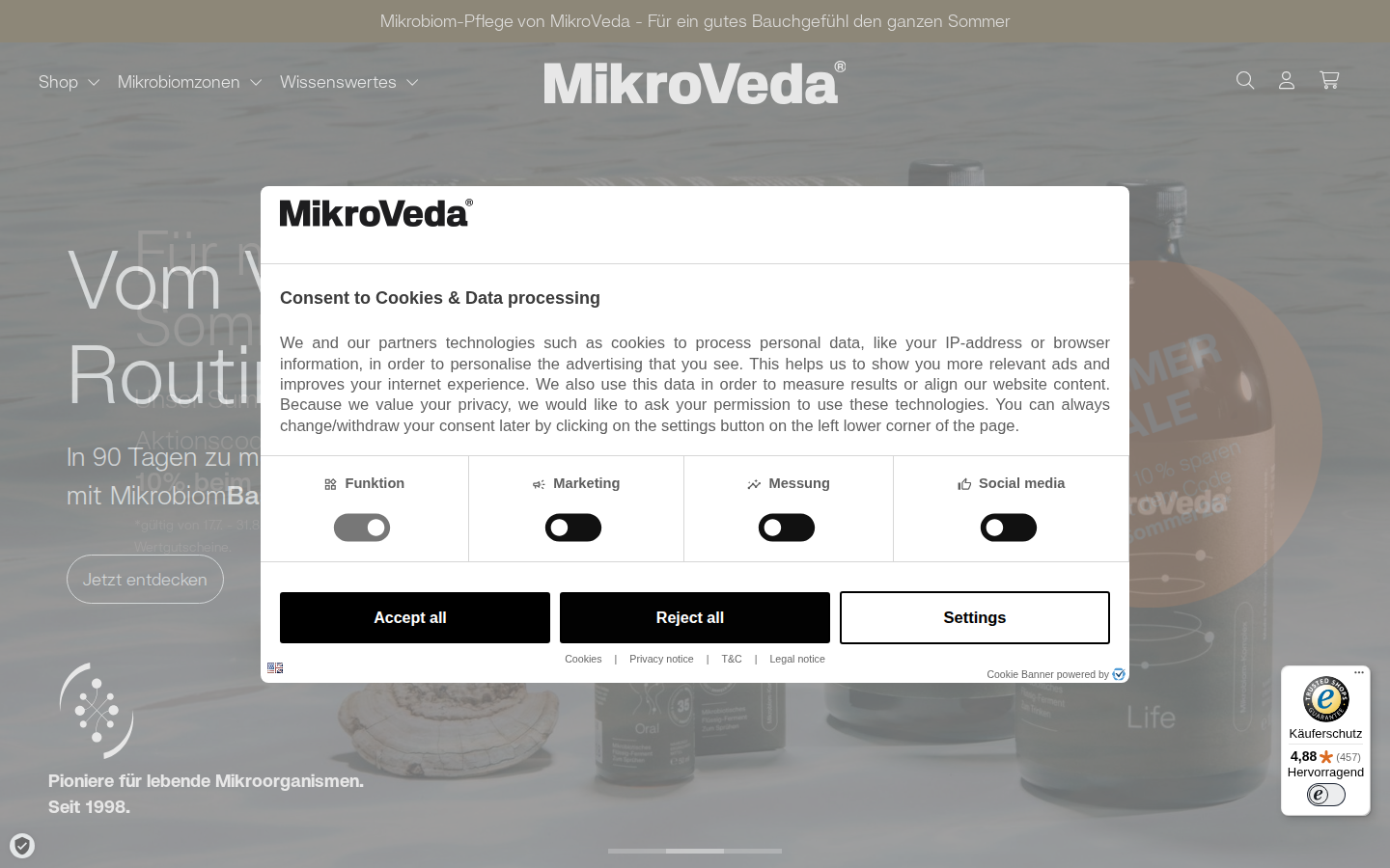Screenshot of MikroVeda