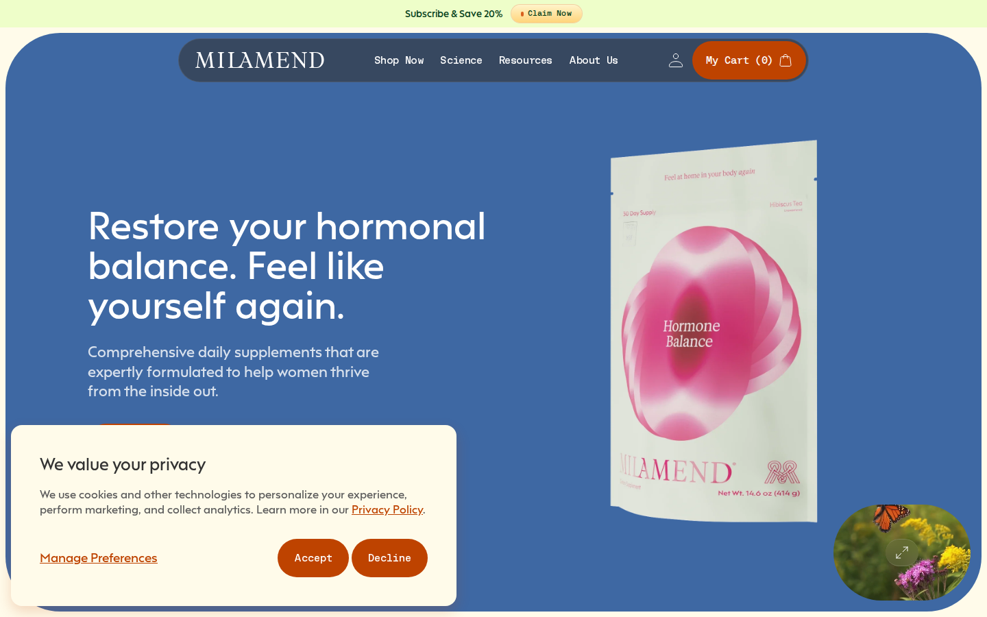 Screenshot of Milamend