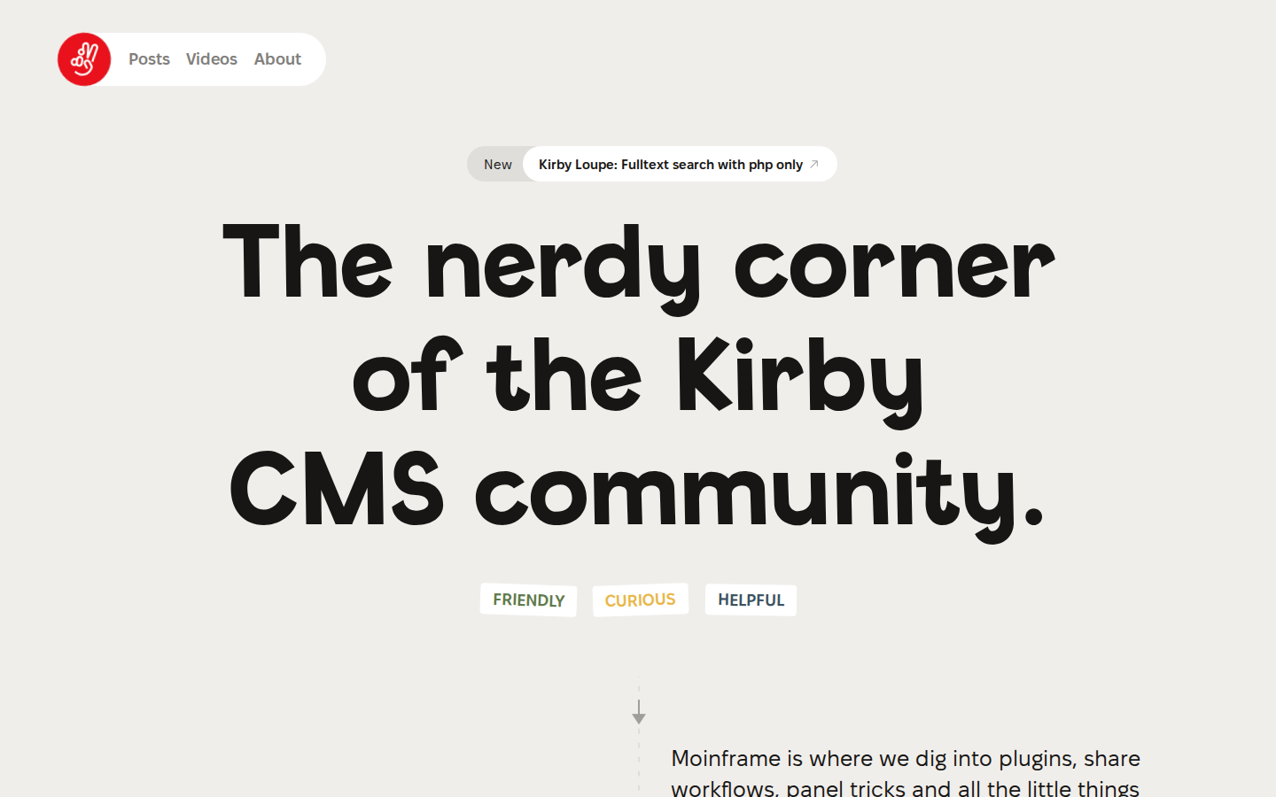 Screenshot of Moinframe