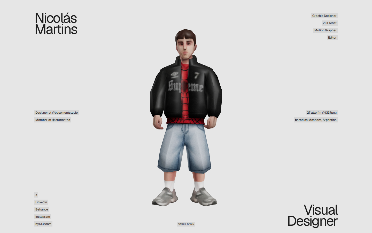 Screenshot of Nicolás Martins
