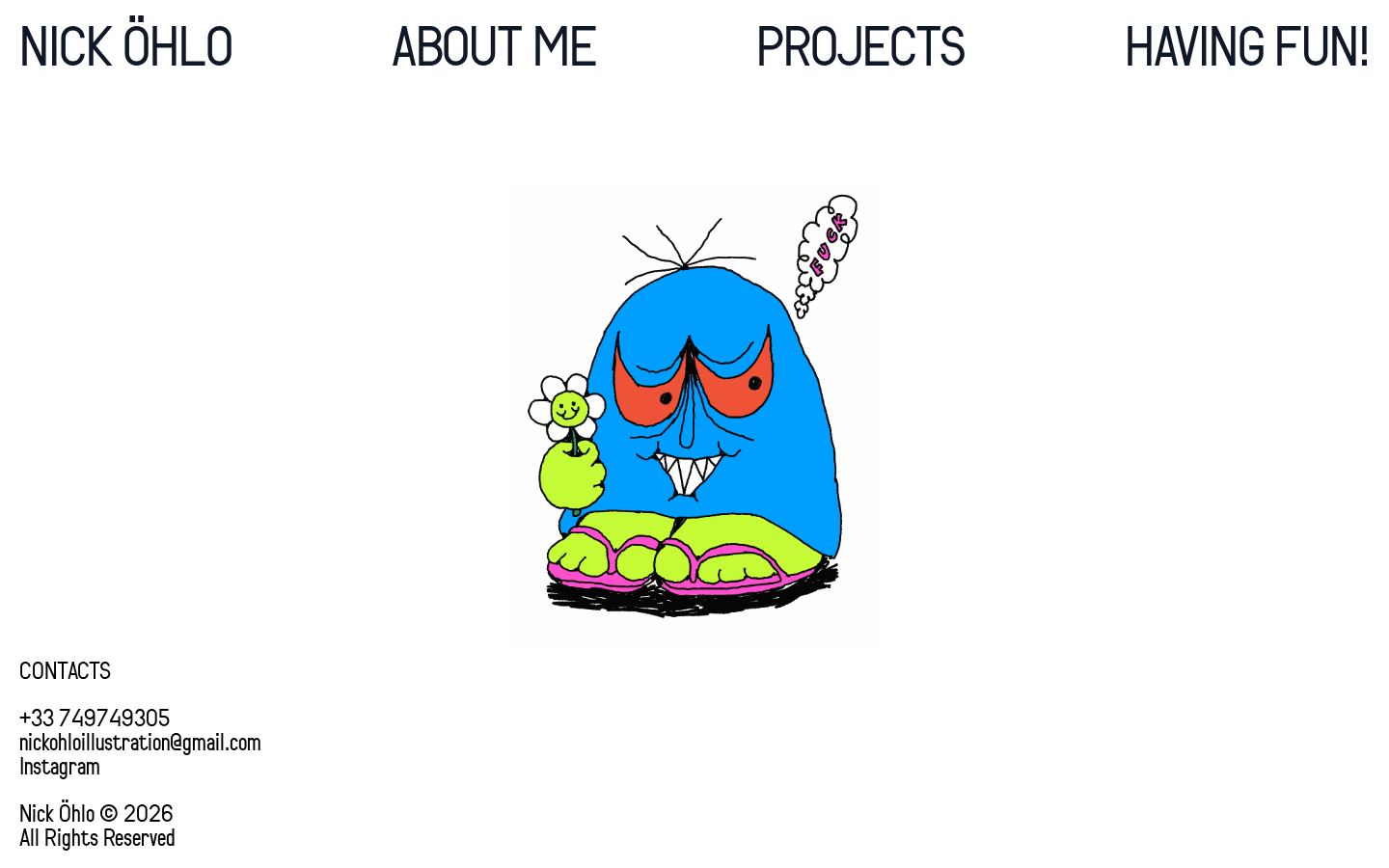 Screenshot of Nick Öhlo Portfolio