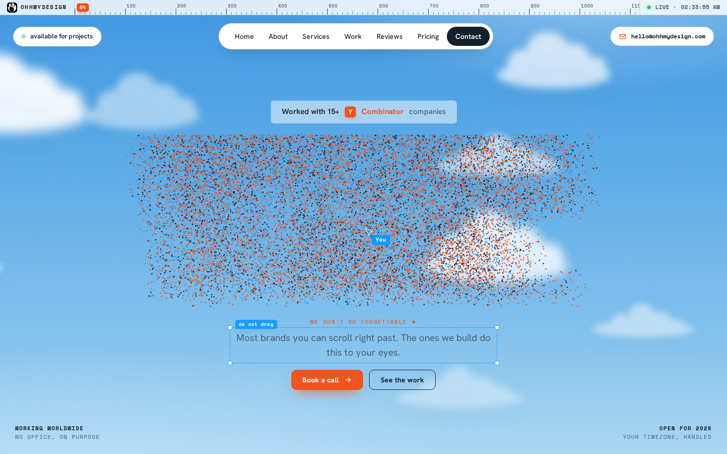 Screenshot of OhhMyDesign