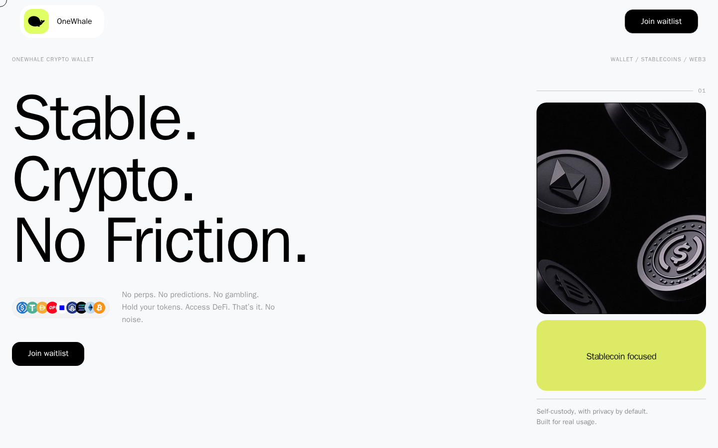 Screenshot of OneWhale