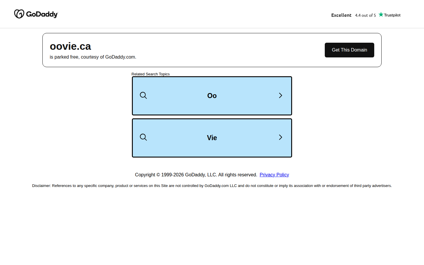 Screenshot of oovie
