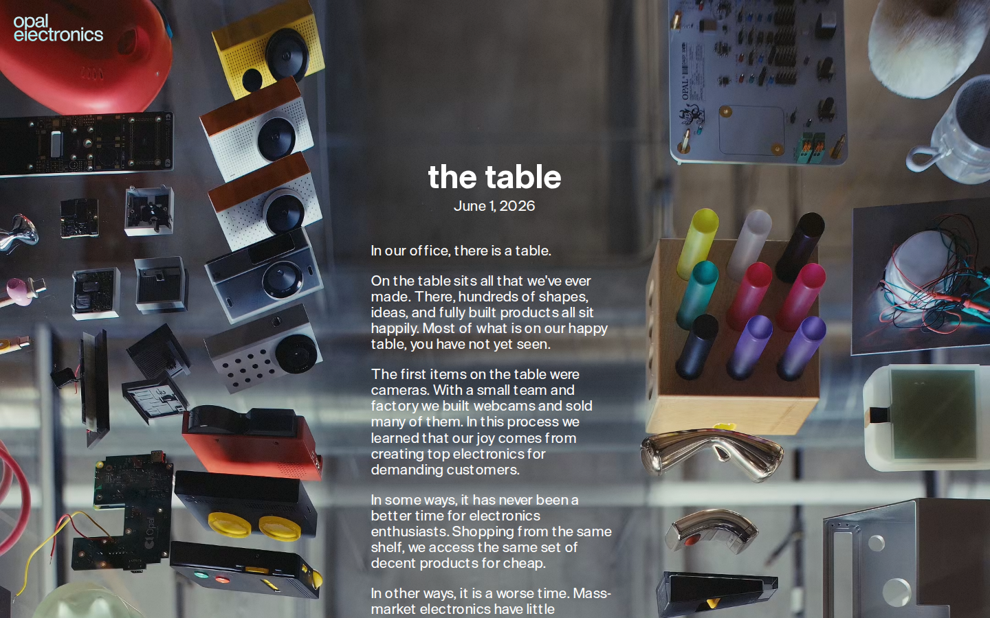 Screenshot of Opal Electronics