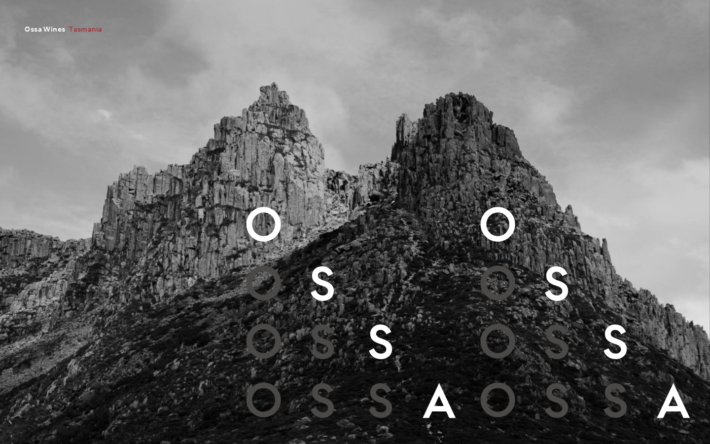 Screenshot of OSSA Wines Tasmania