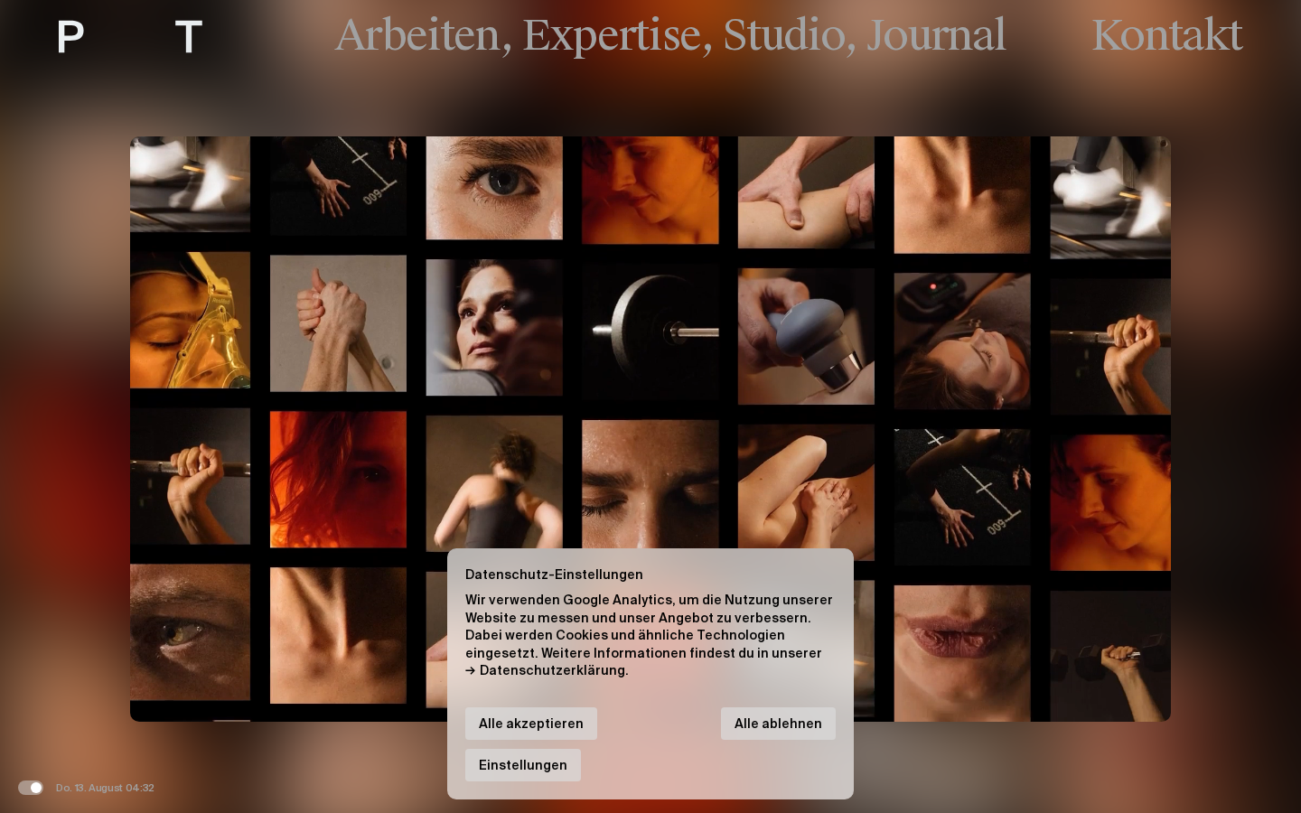 Screenshot of PAPA TOM Identity Studio