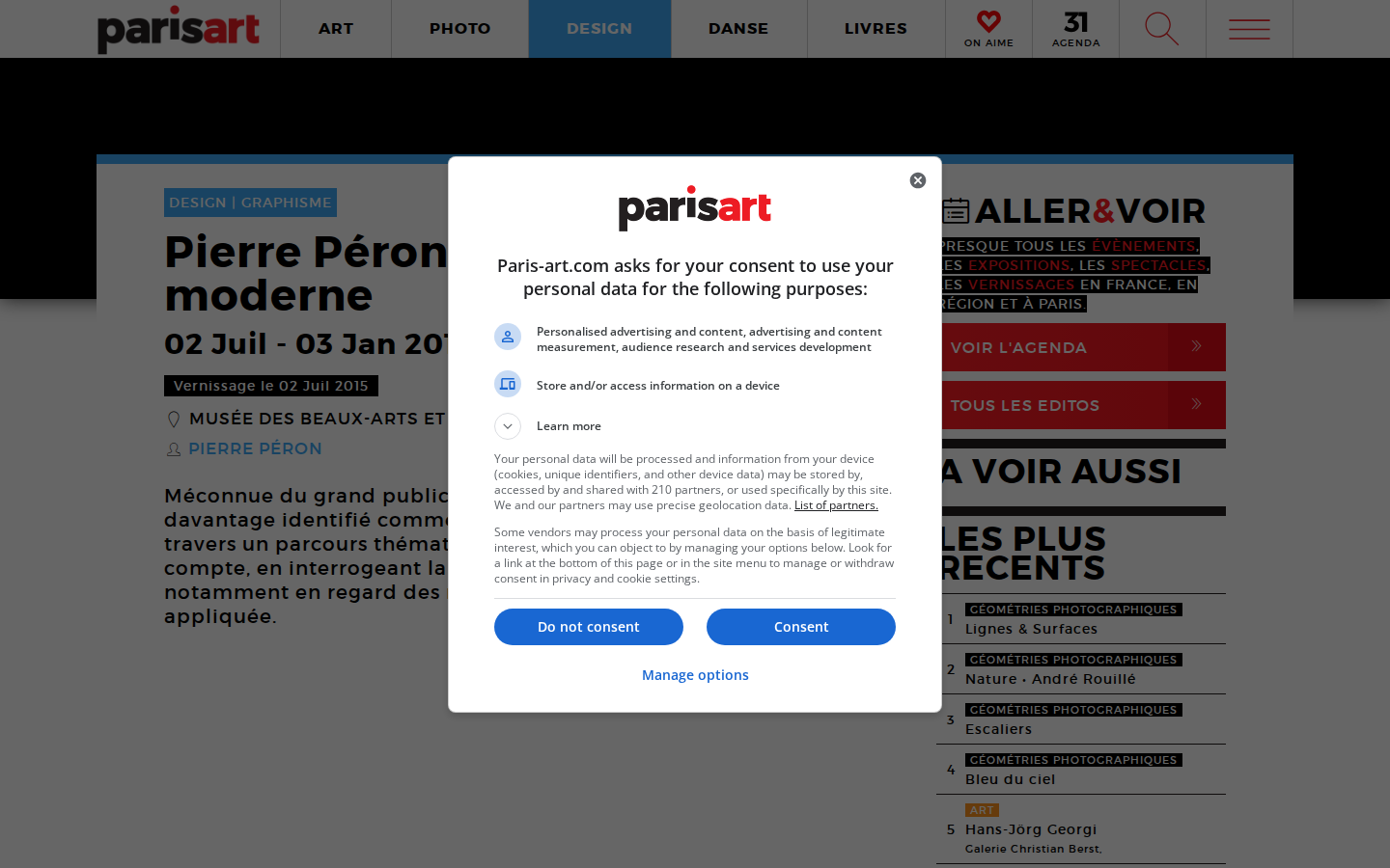 Screenshot of Paris Art