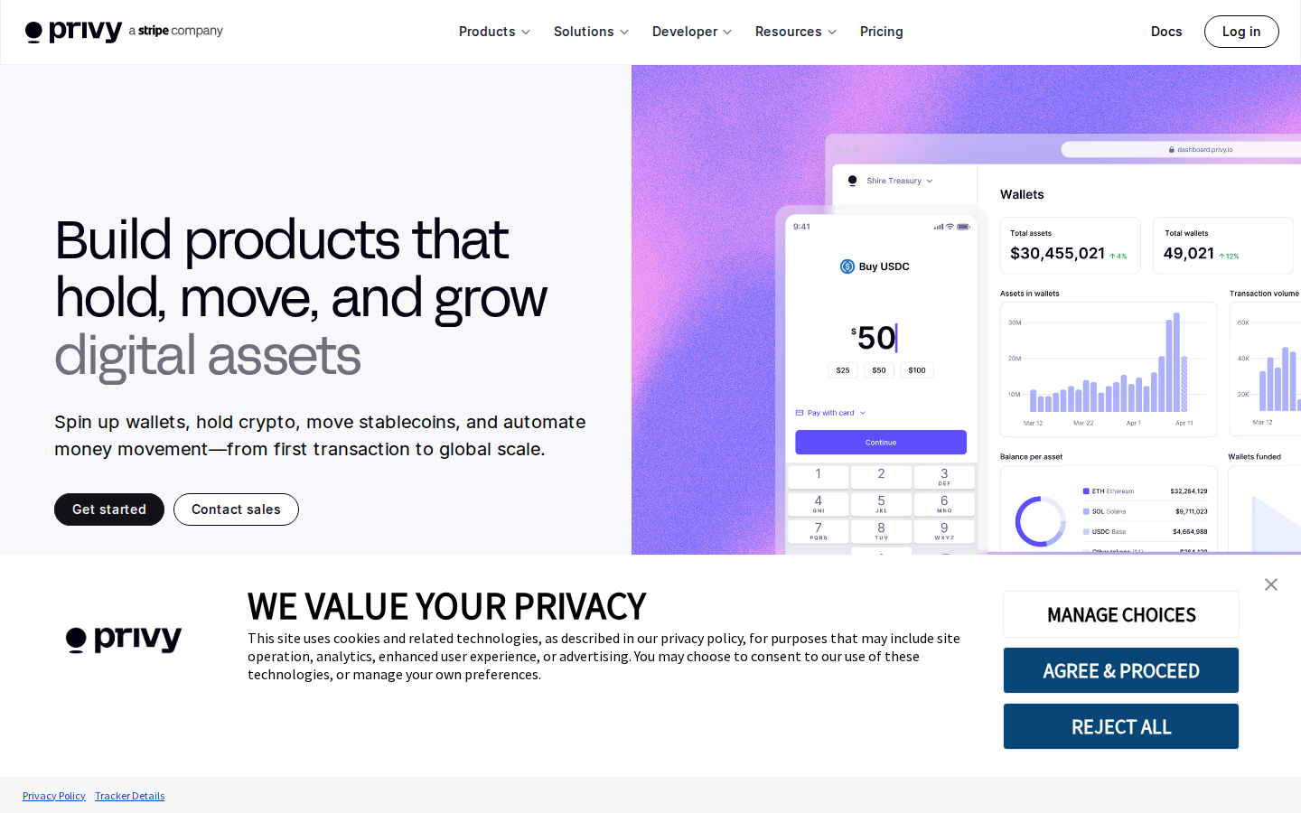 Screenshot of Privy