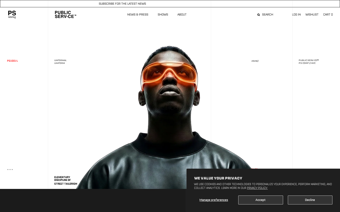 Screenshot of PUBLIC SERV-CE