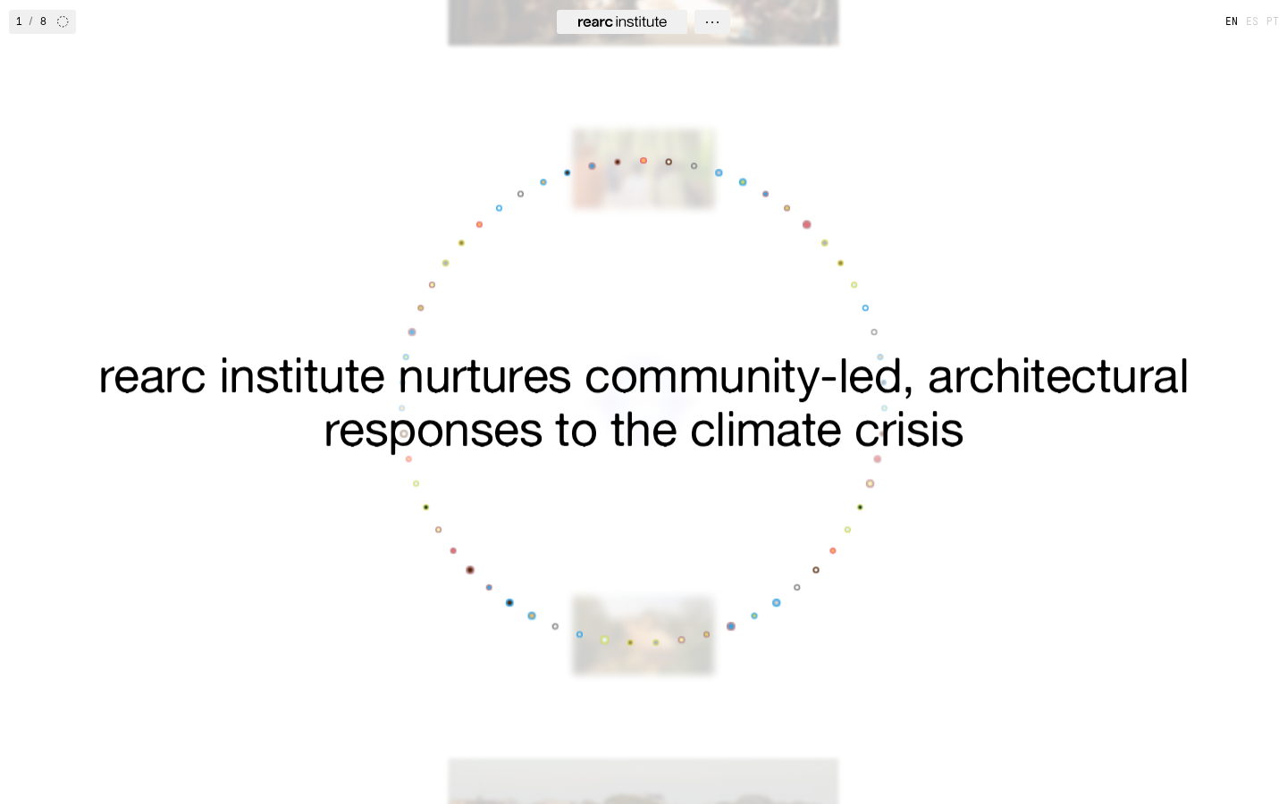 Screenshot of rearc institute