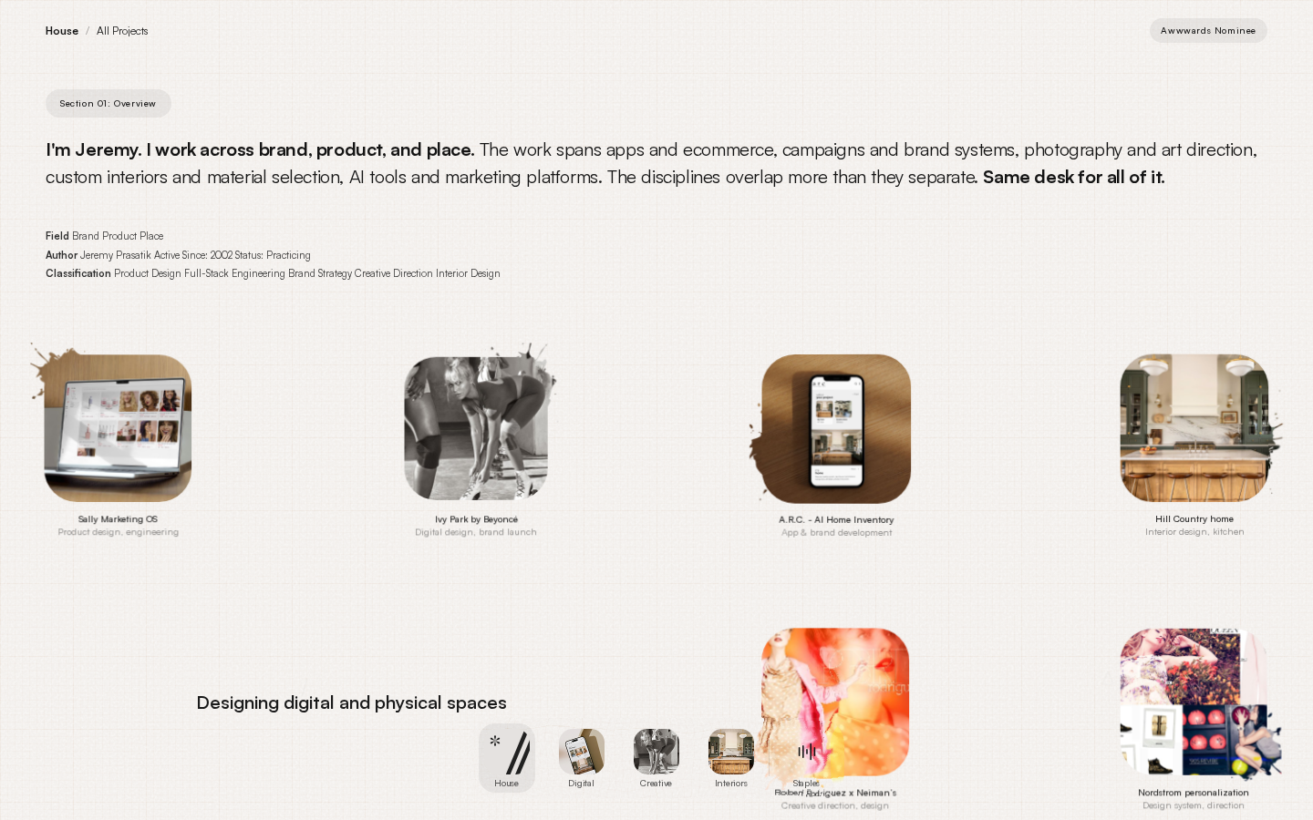 Screenshot of Reckon House Staples