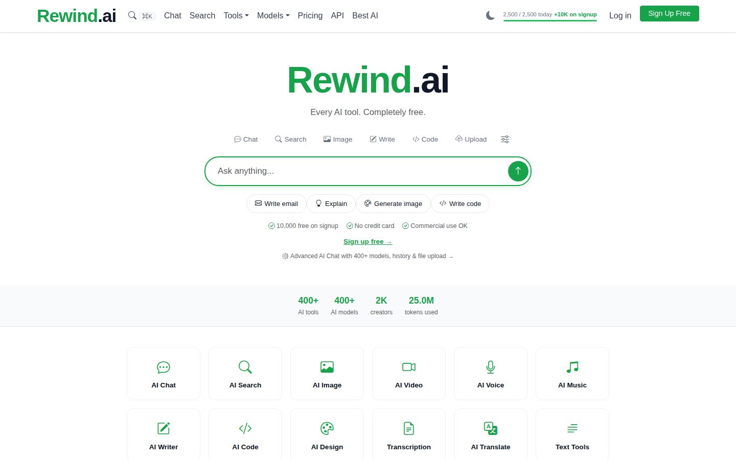 Screenshot of Rewind.ai