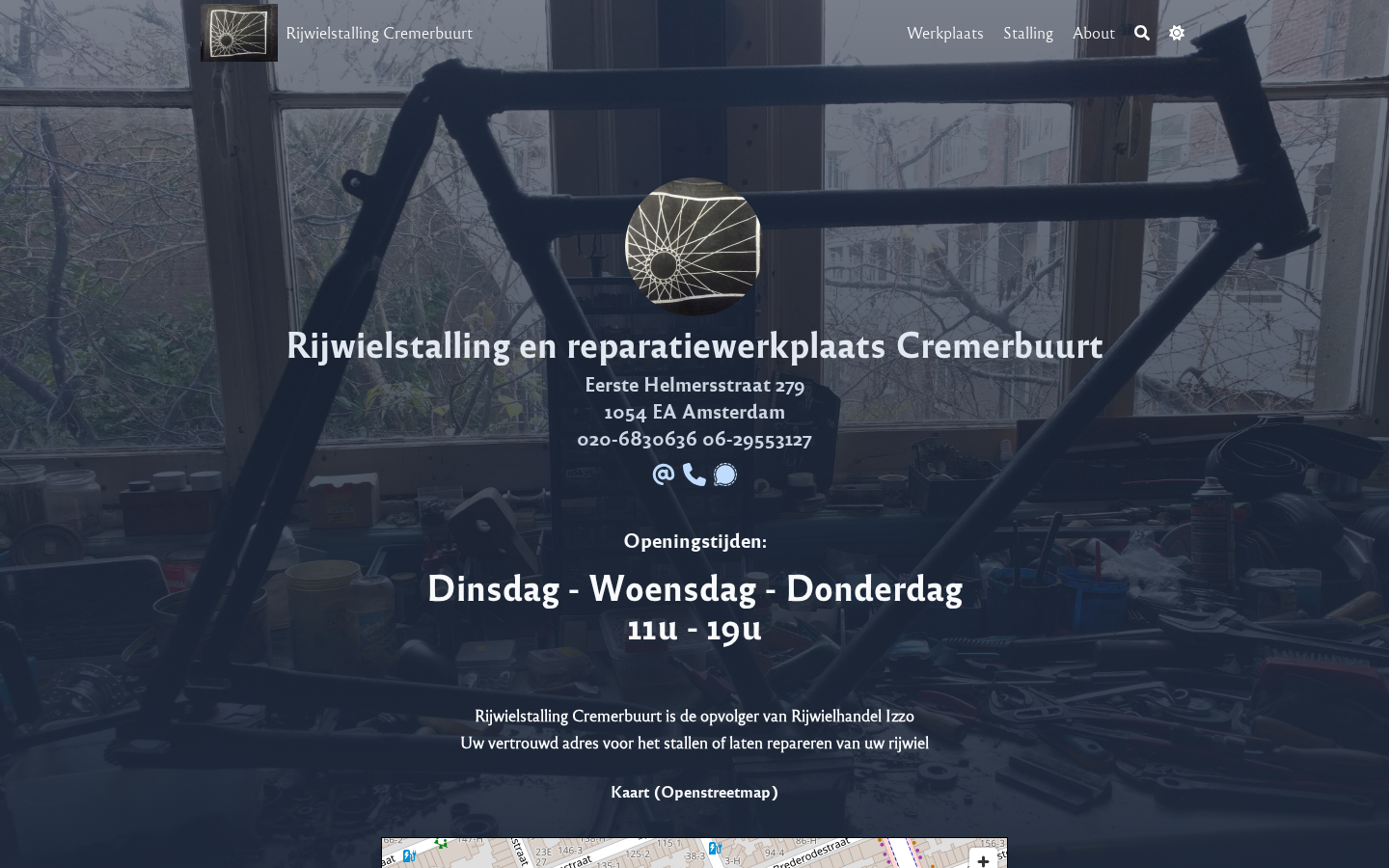 Screenshot of Rijwielstalling Cremerbuurt