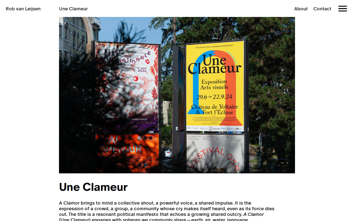 Screenshot of Une Clameur