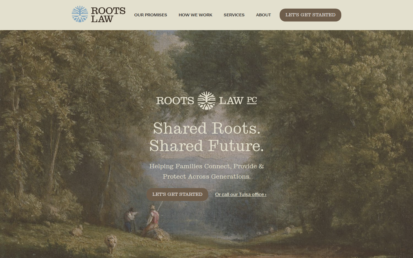 Screenshot of Roots Law Firm