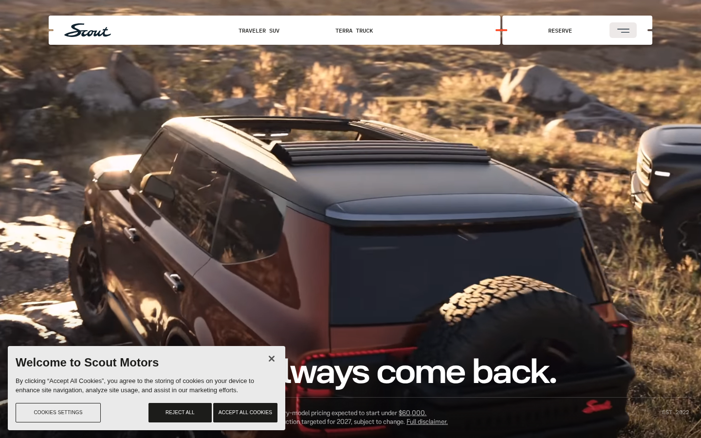 Screenshot of Scout Motors
