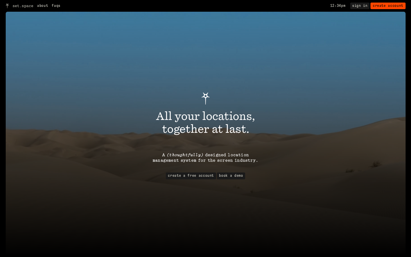 Screenshot of Set Space