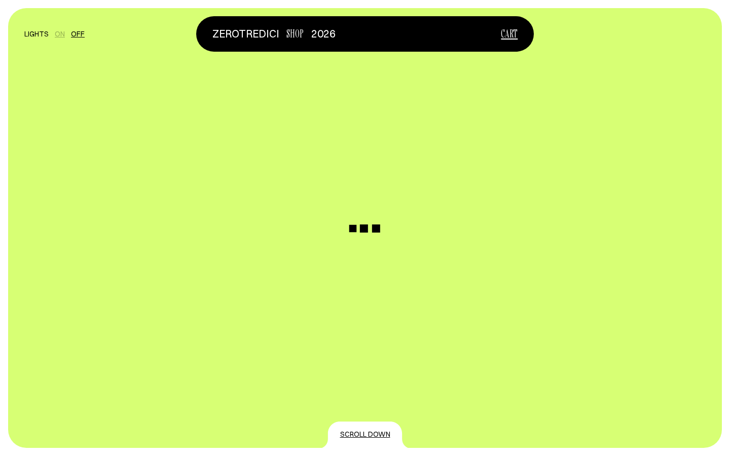 Screenshot of Shop Zerotredici
