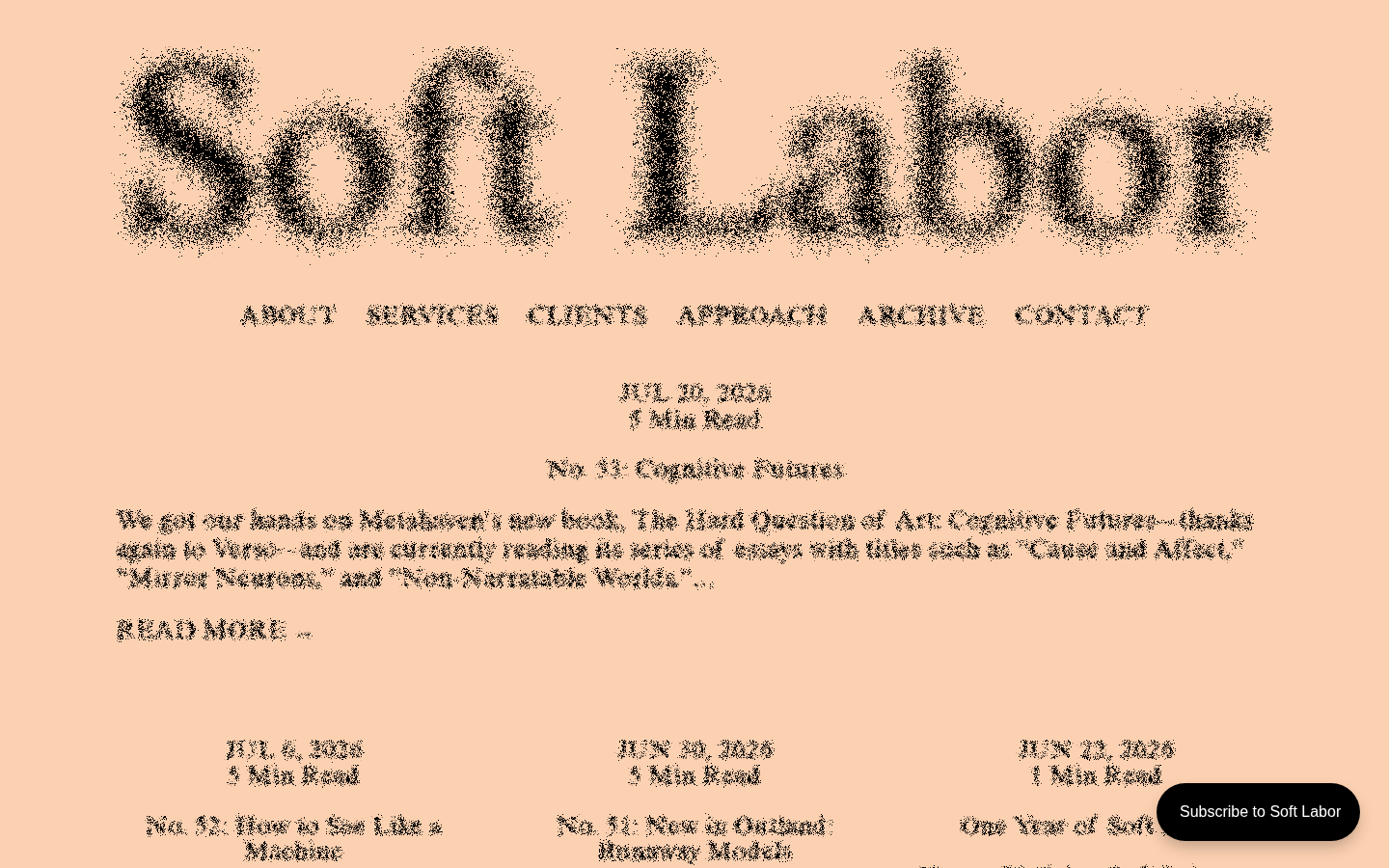 Screenshot of Soft Labor