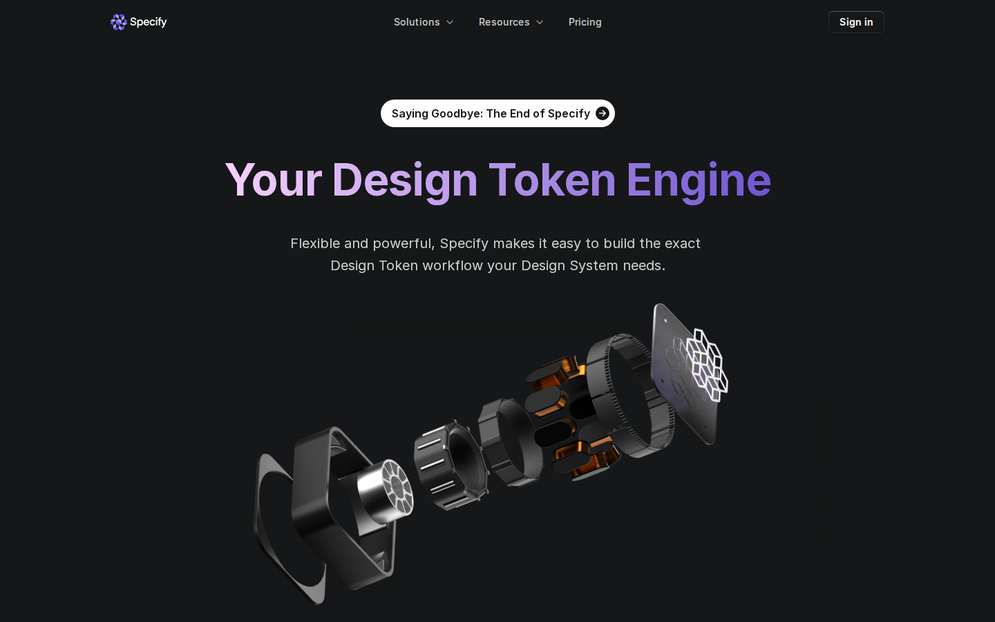 Screenshot of Specify